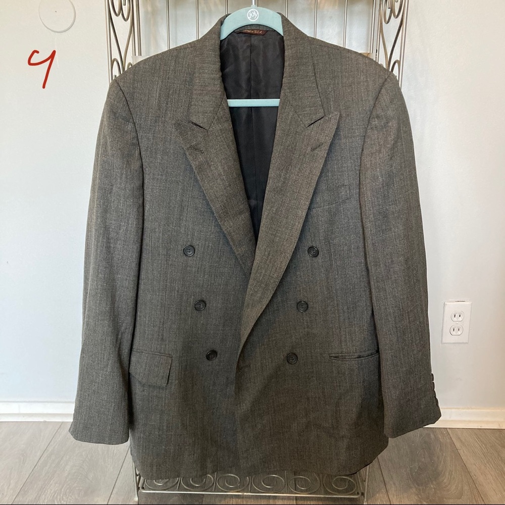 Mark Shale Grey Dress Suit Coat